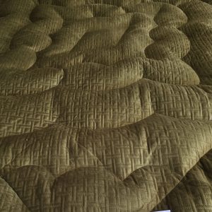 Olive velvet King size eiderdown